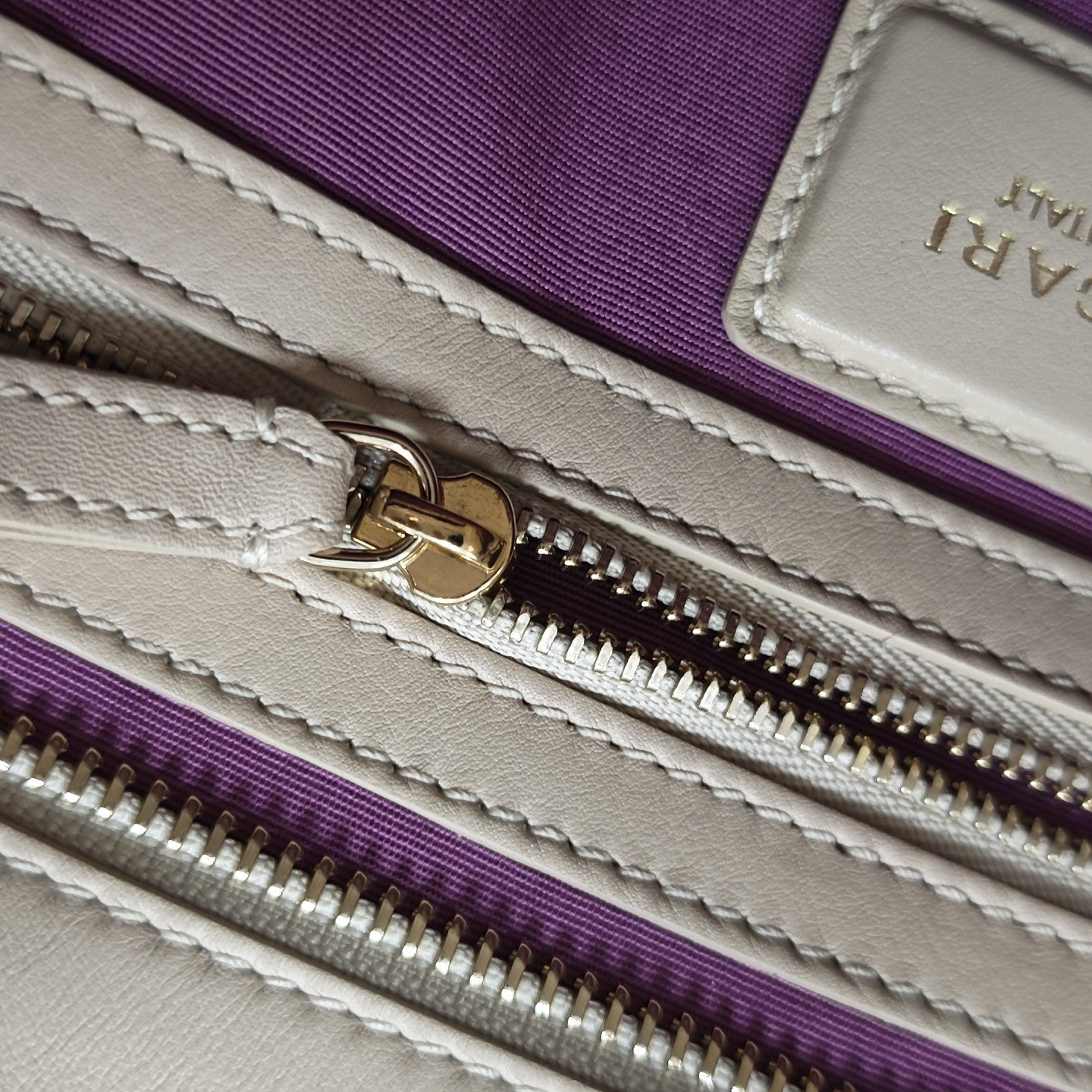 Calfskin Shoulder Bag Beige