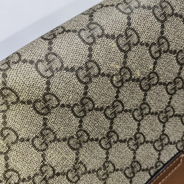 Padlock Small Monogram Coated Canvas Beige