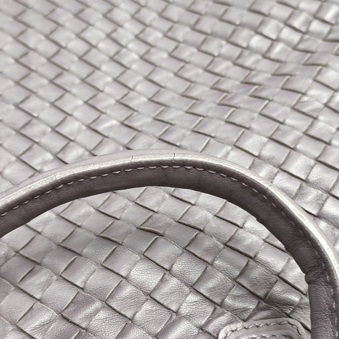 Lambskin Shoulder Bag Gray