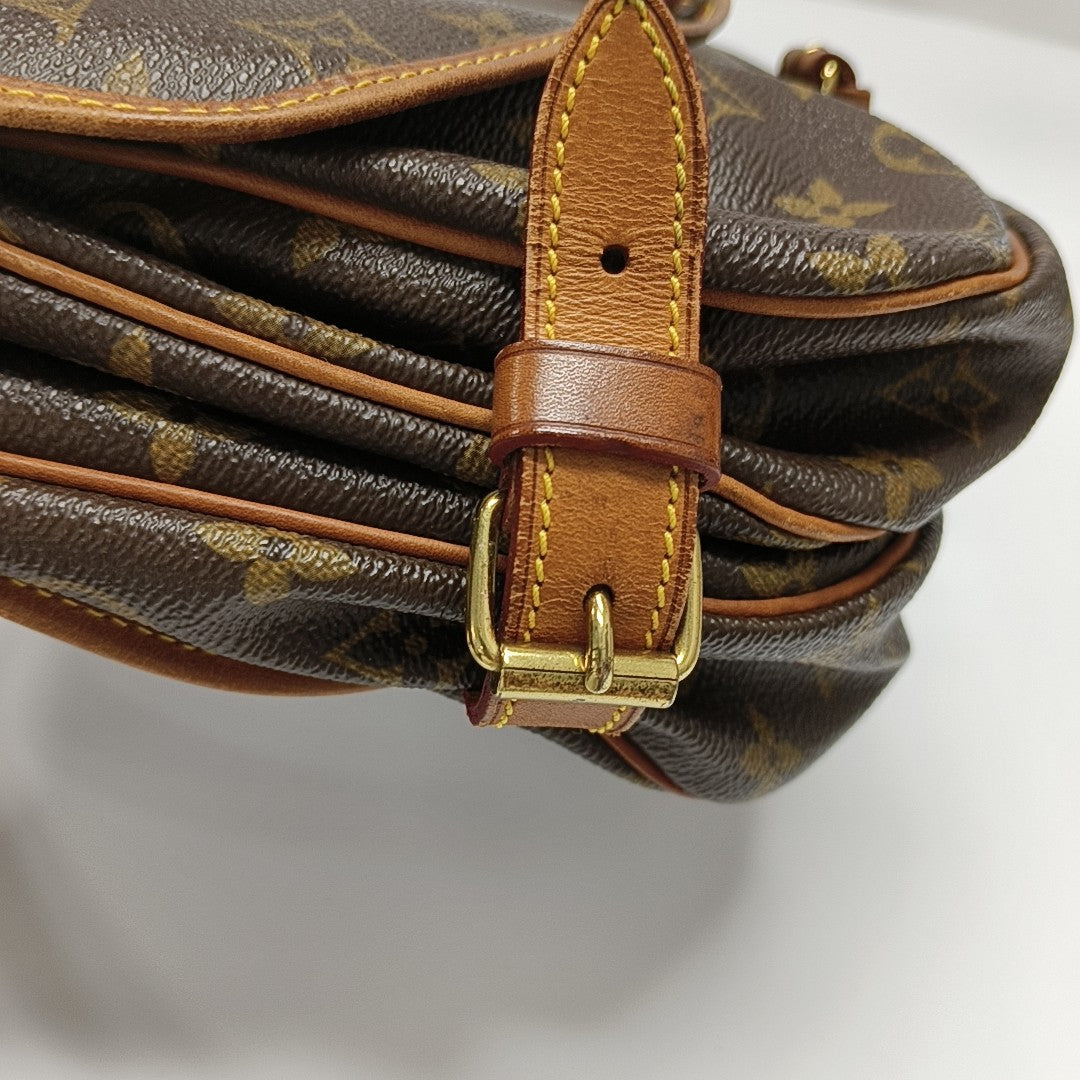 SAUMUR Monogram Coated Canvas Brown