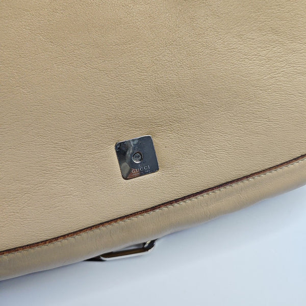Calfskin Shoulder Bag Beige