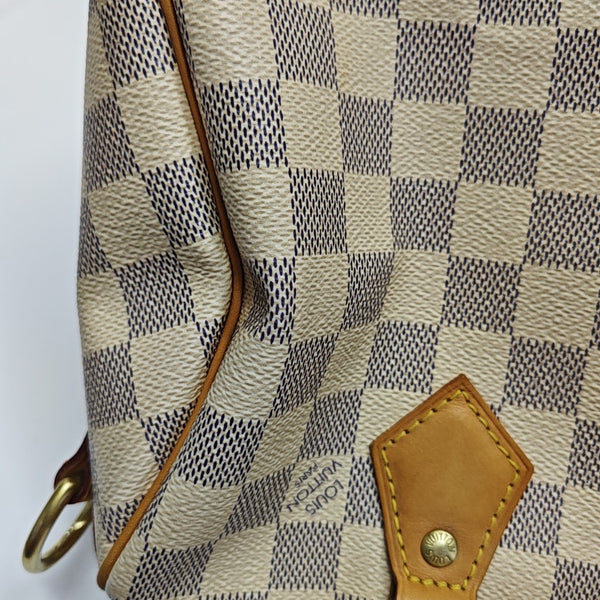 SPEEDY 25 Damier Azur Coated Canvas White