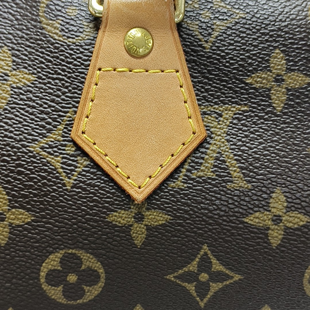 SPEEDY 30 Monogram Coated Canvas Brown