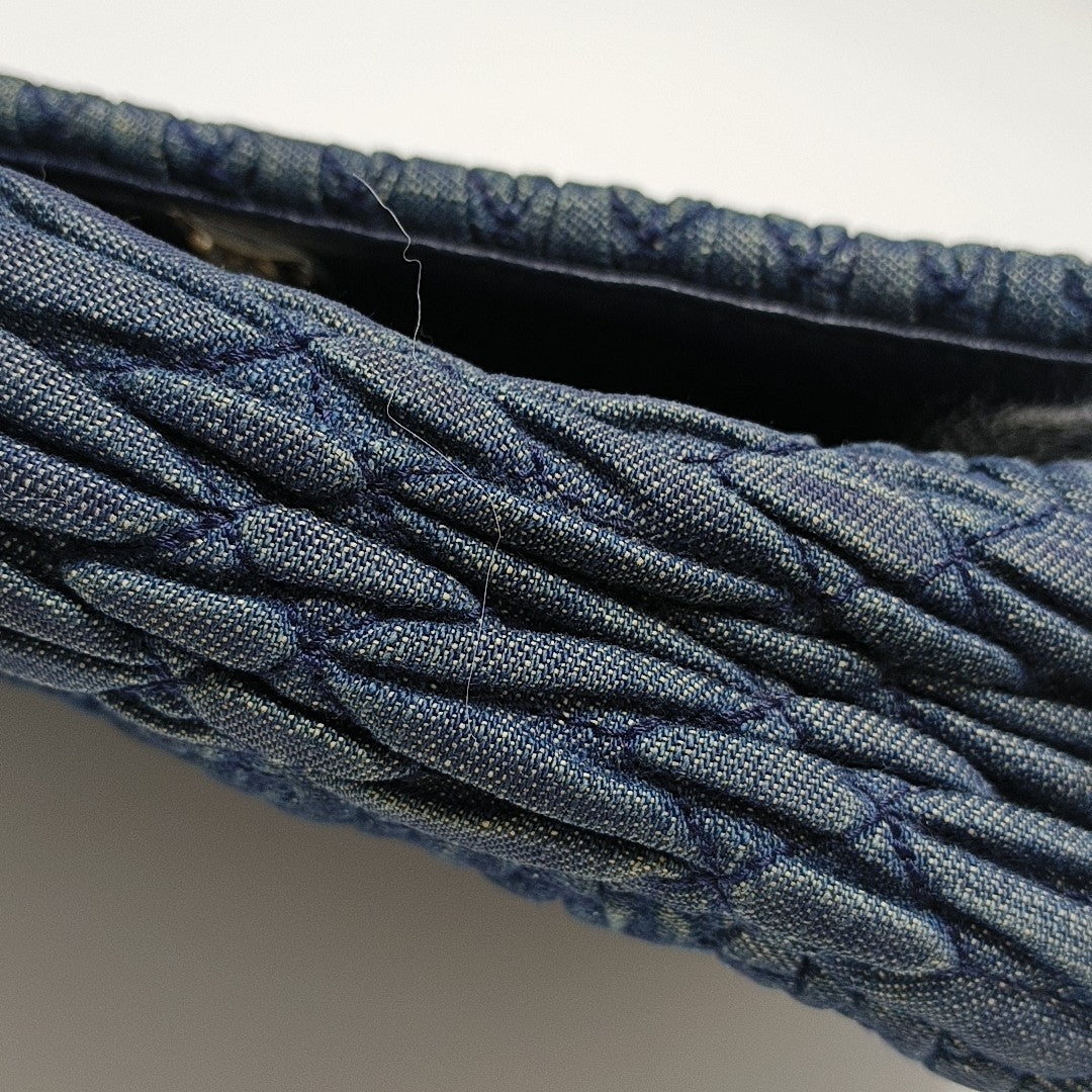 Crystal Quilted Denim Blue