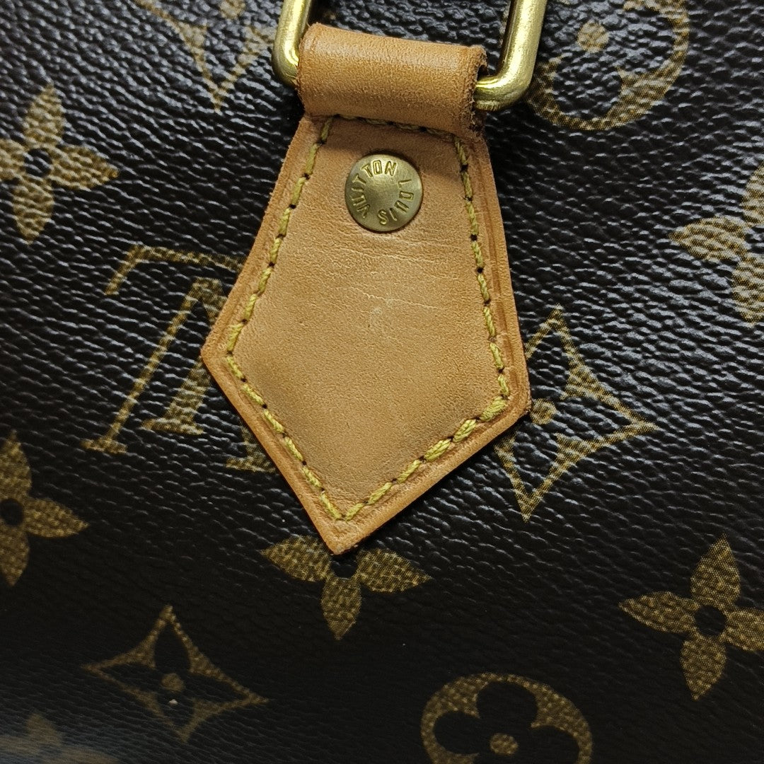 SPEEDY 30 Monogram Coated Canvas Brown