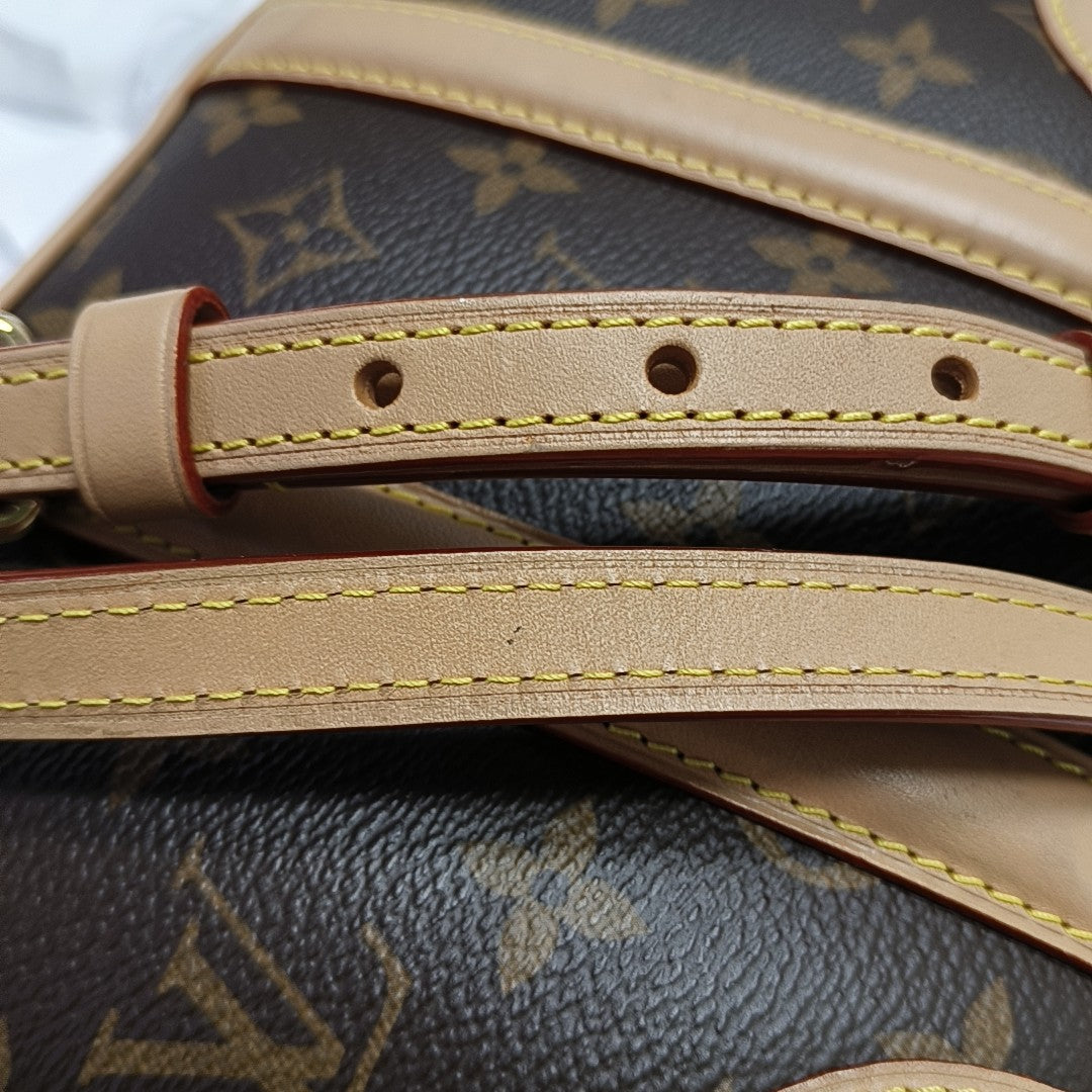 LUGGAGE Monogram Coated Canvas Brown