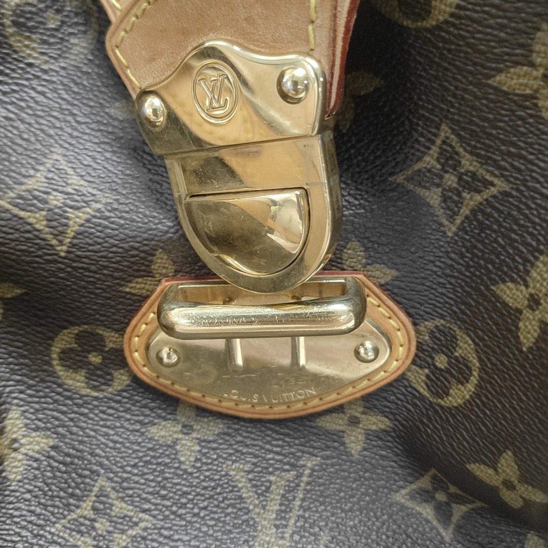 STRESA Monogram Coated Canvas Brown