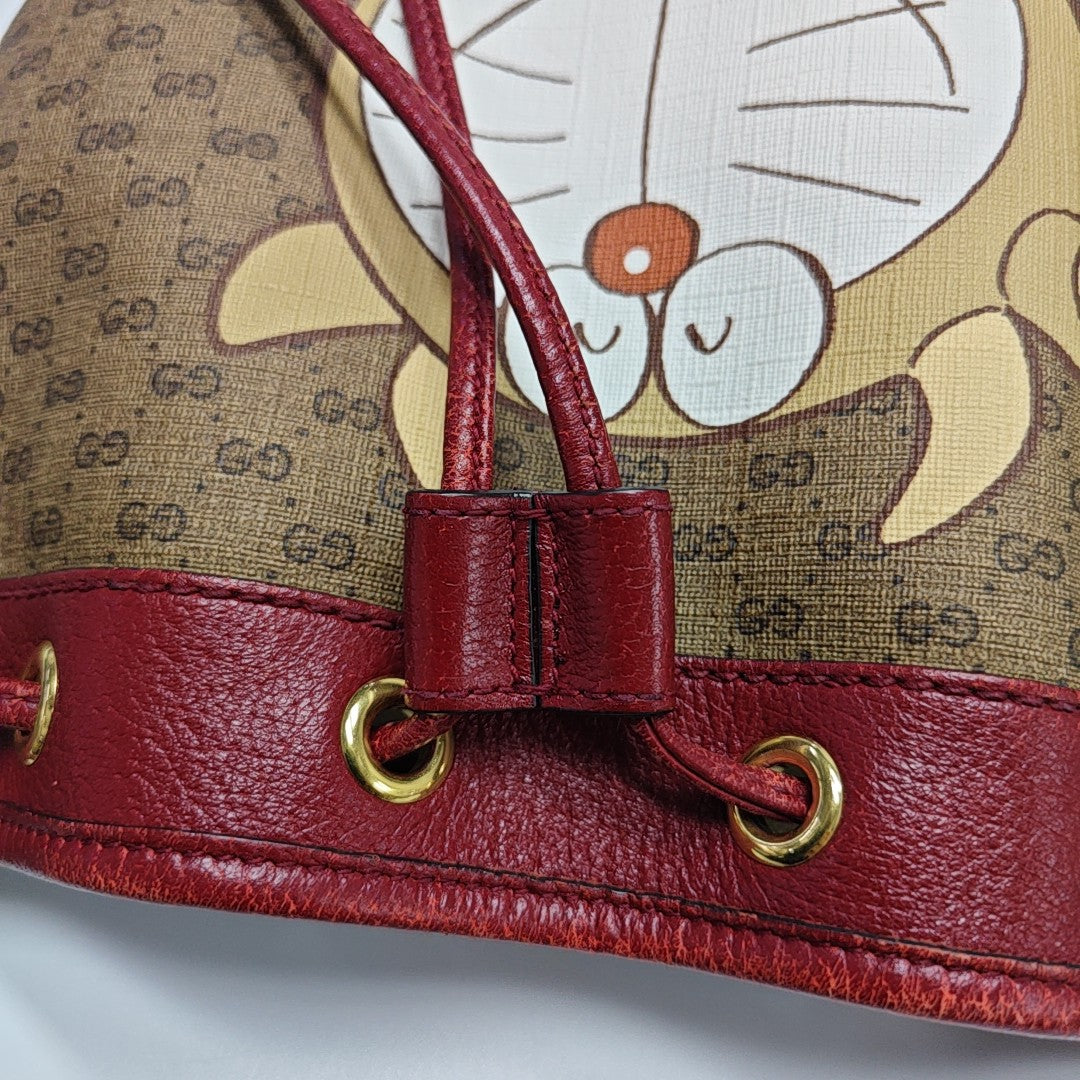 Doraemon X Gucci Small Monogram Coated Canvas Multicolor