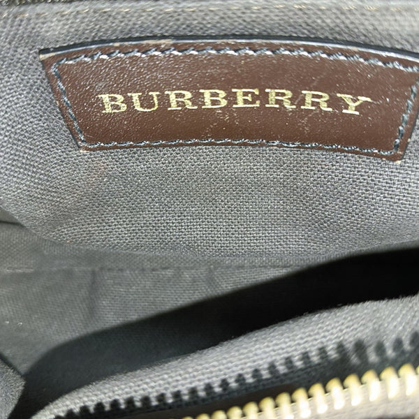 Coated Canvas Shoulder Bag Beige