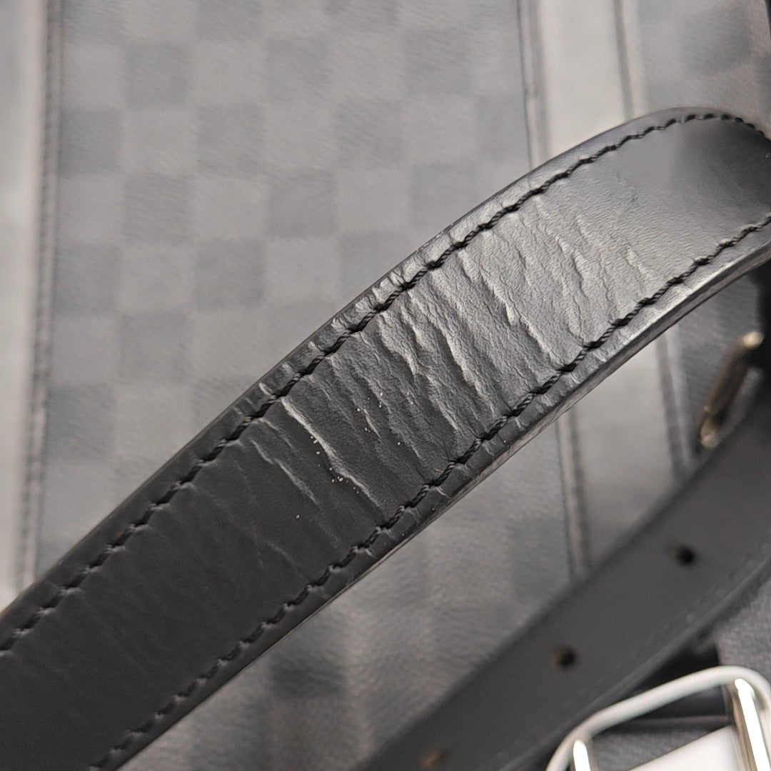 TADAO PM Damier Graphite Coated Canvas Gray