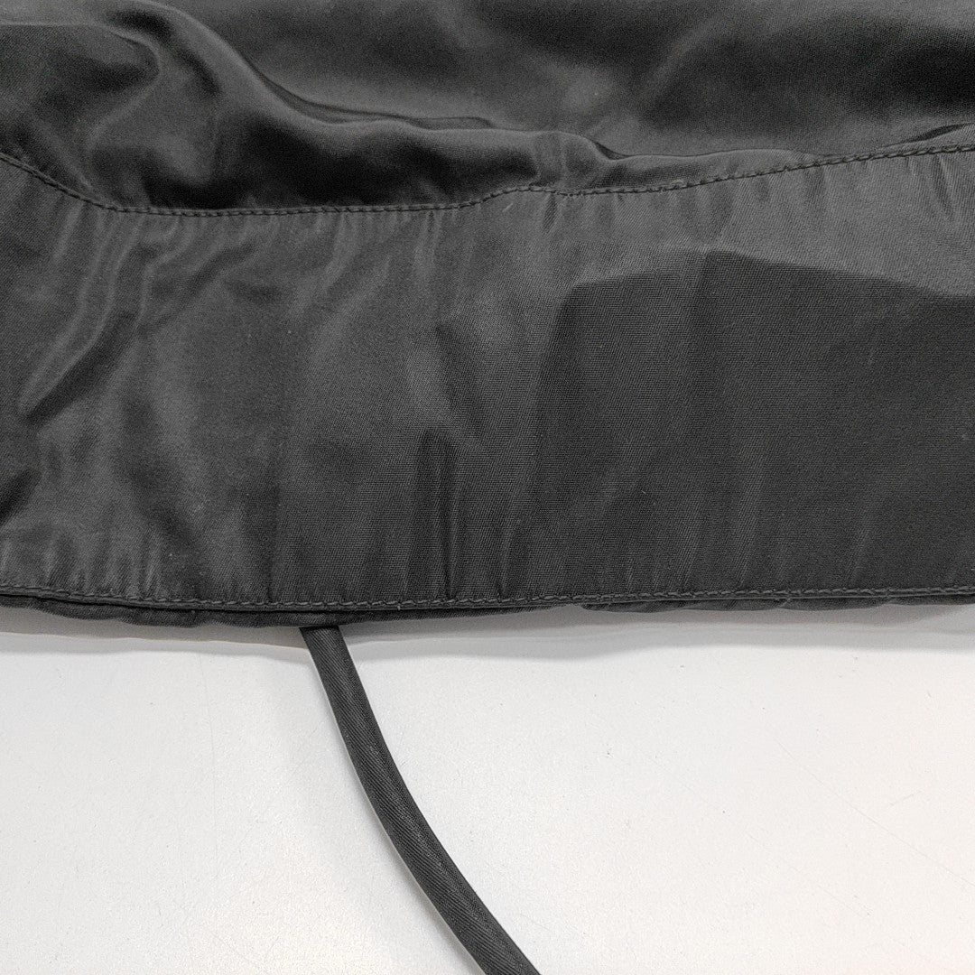 Nylon Top Handle Bag Black