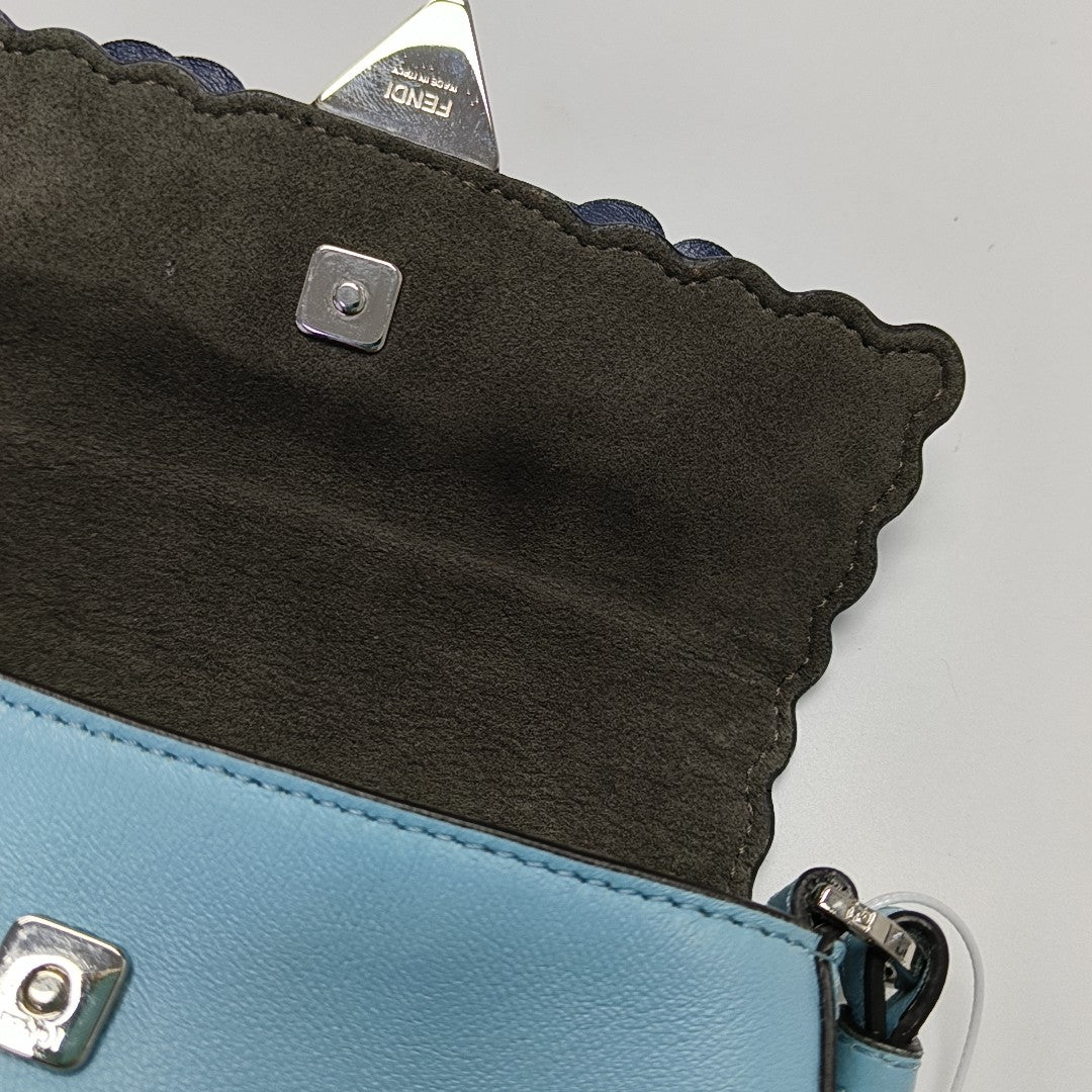 Baguette Micro Calfskin Blue