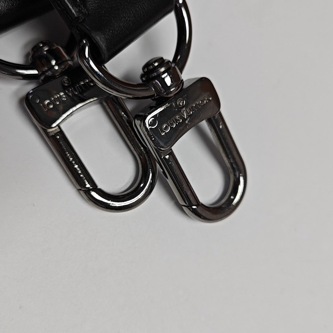 KEEPALL 25 Monogram Coated Canvas Black