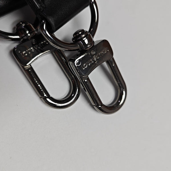 KEEPALL 25 Monogram Coated Canvas Black