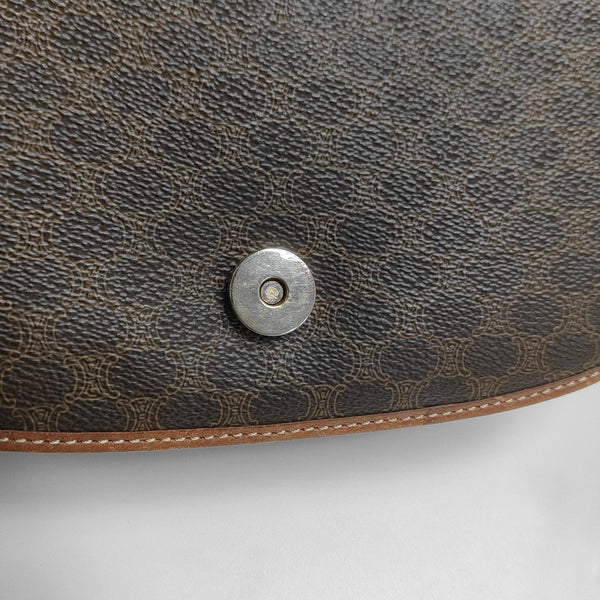 MACADAM CLUTCHES Coated Canvas Brown