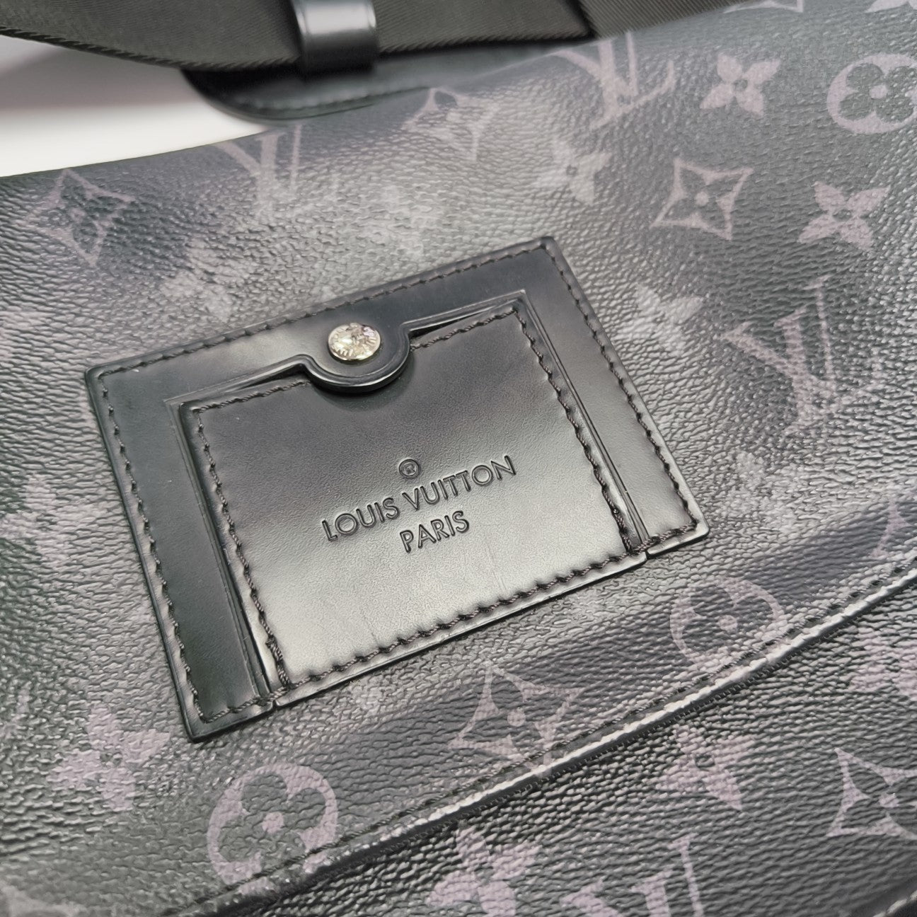 VOYAGER PM Monogram Coated Canvas Black