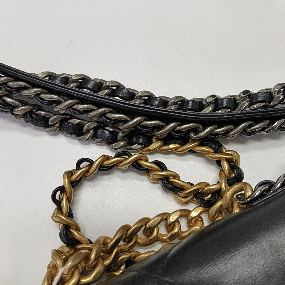 CHANEL 19 WOC Quilted Lambskin Gray