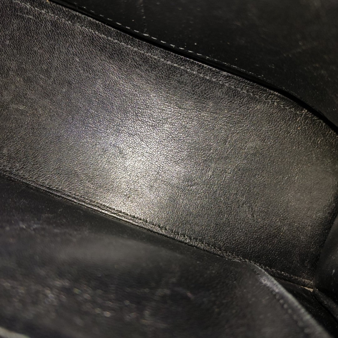 Hourglass Small Calfskin Black