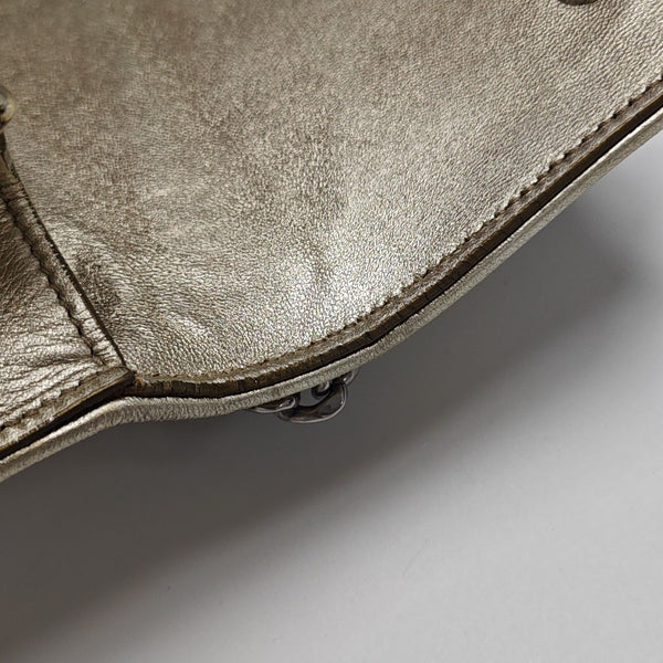 Miu Lady Quilted Lambskin Gold