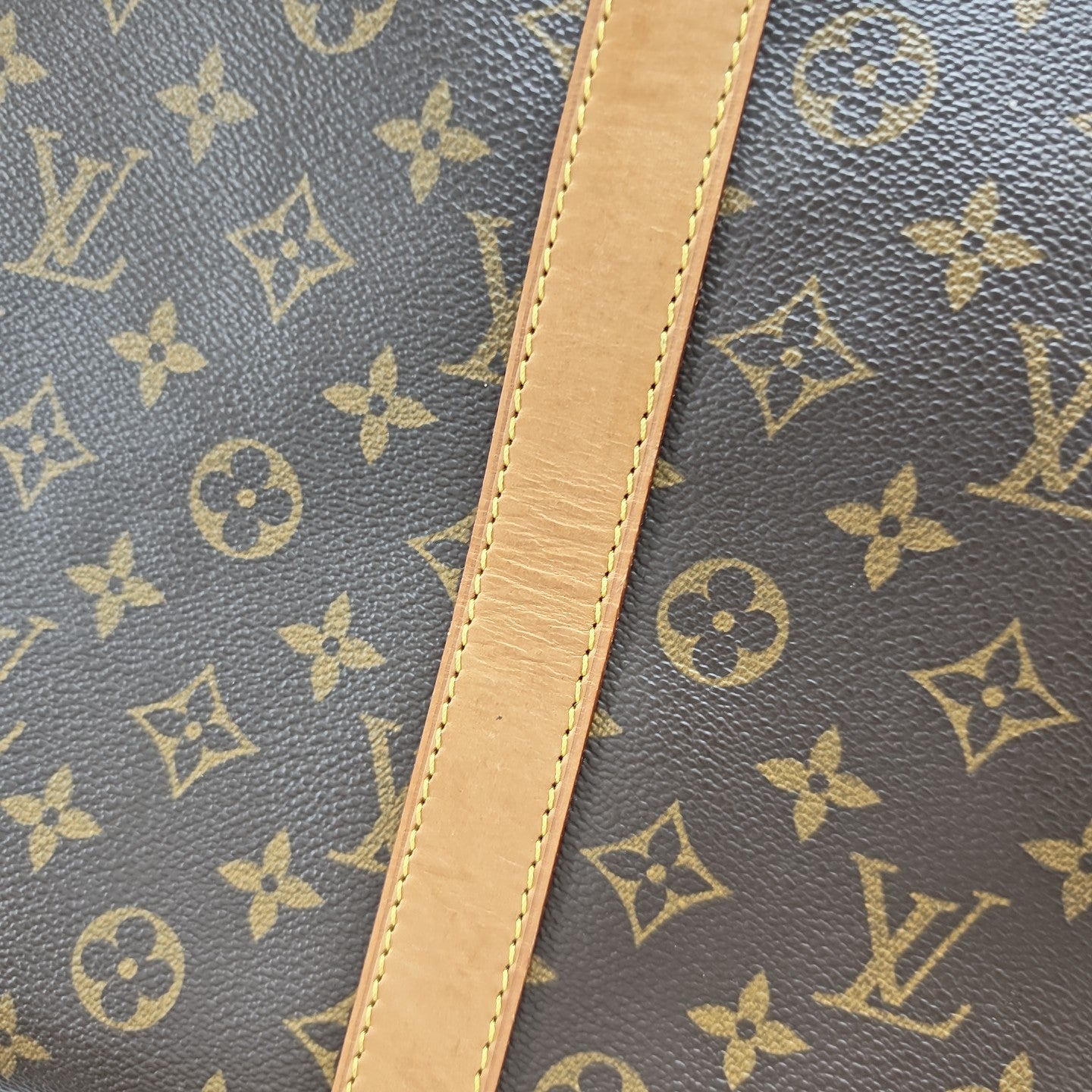 SAC SOUPLE 55 Monogram Coated Canvas Brown