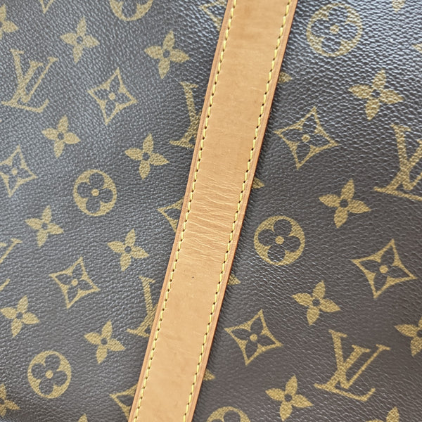 SAC SOUPLE 55 Monogram Coated Canvas Brown