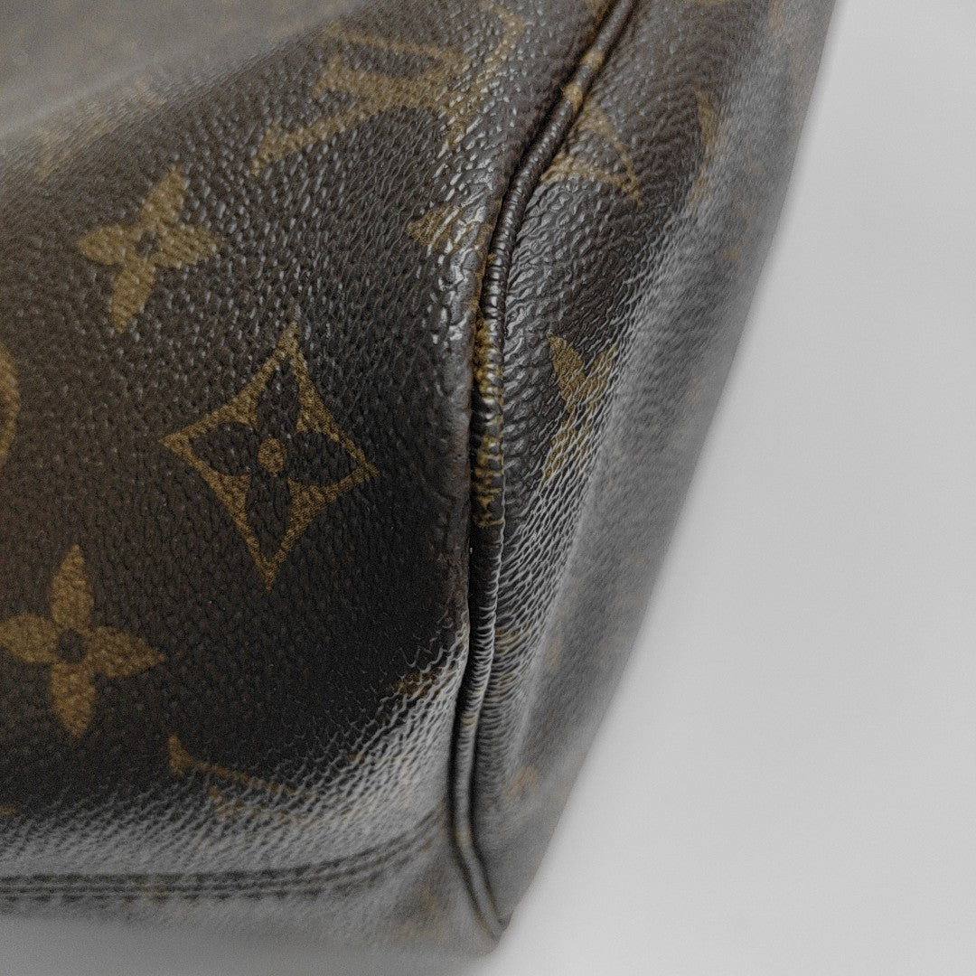NEVERFULL MM Monogram Coated Canvas Brown