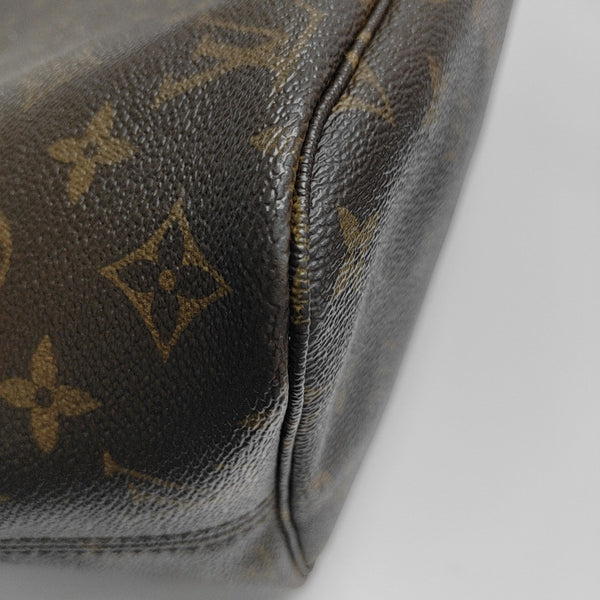 NEVERFULL MM Monogram Coated Canvas Brown