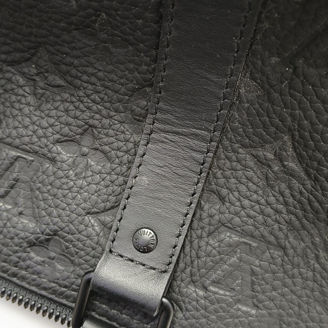 KEEPALL 35 Monogram Calfskin Black