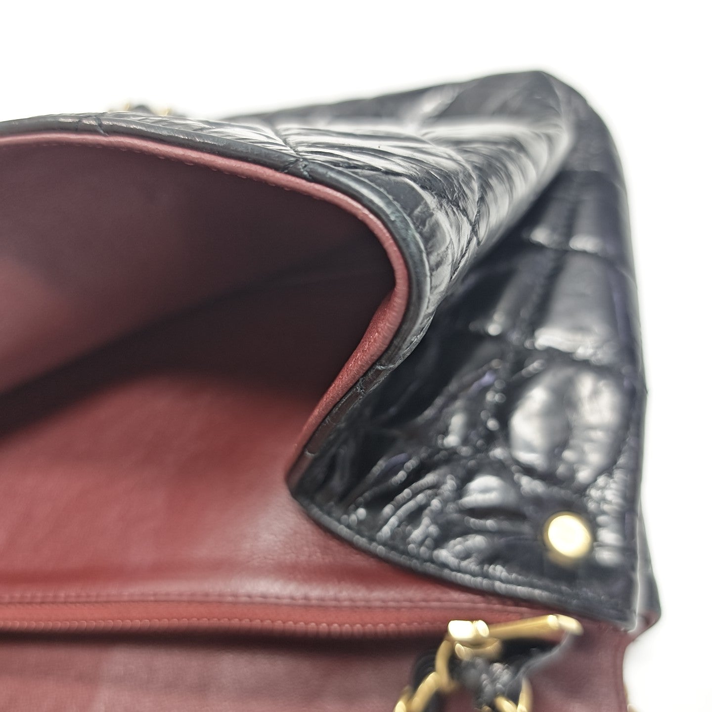 Quilted Calfskin Shoulder Bag Black