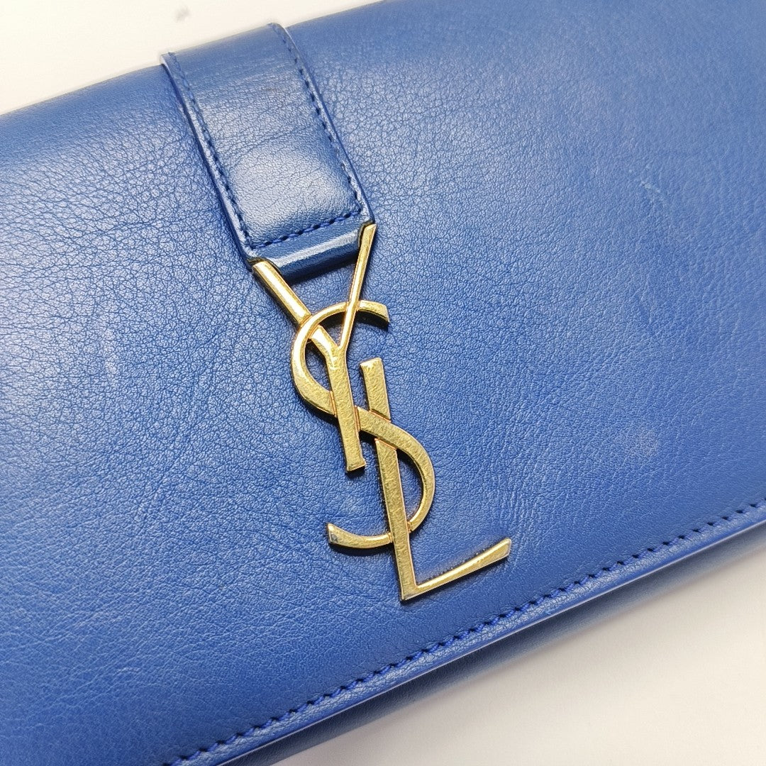 Calfskin Wallet Blue