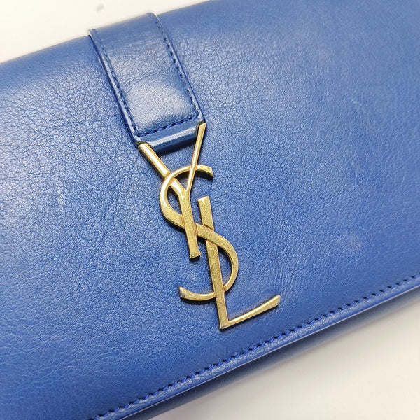 Calfskin Wallet Blue