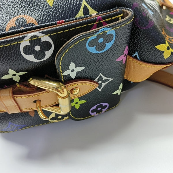 LV × TM NÉONOÉ MM Monogram Coated Canvas Black