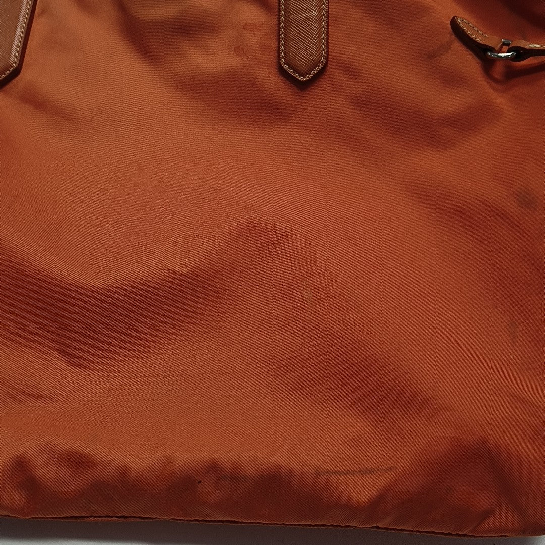 Vitello Phenix Tote Nylon Orange