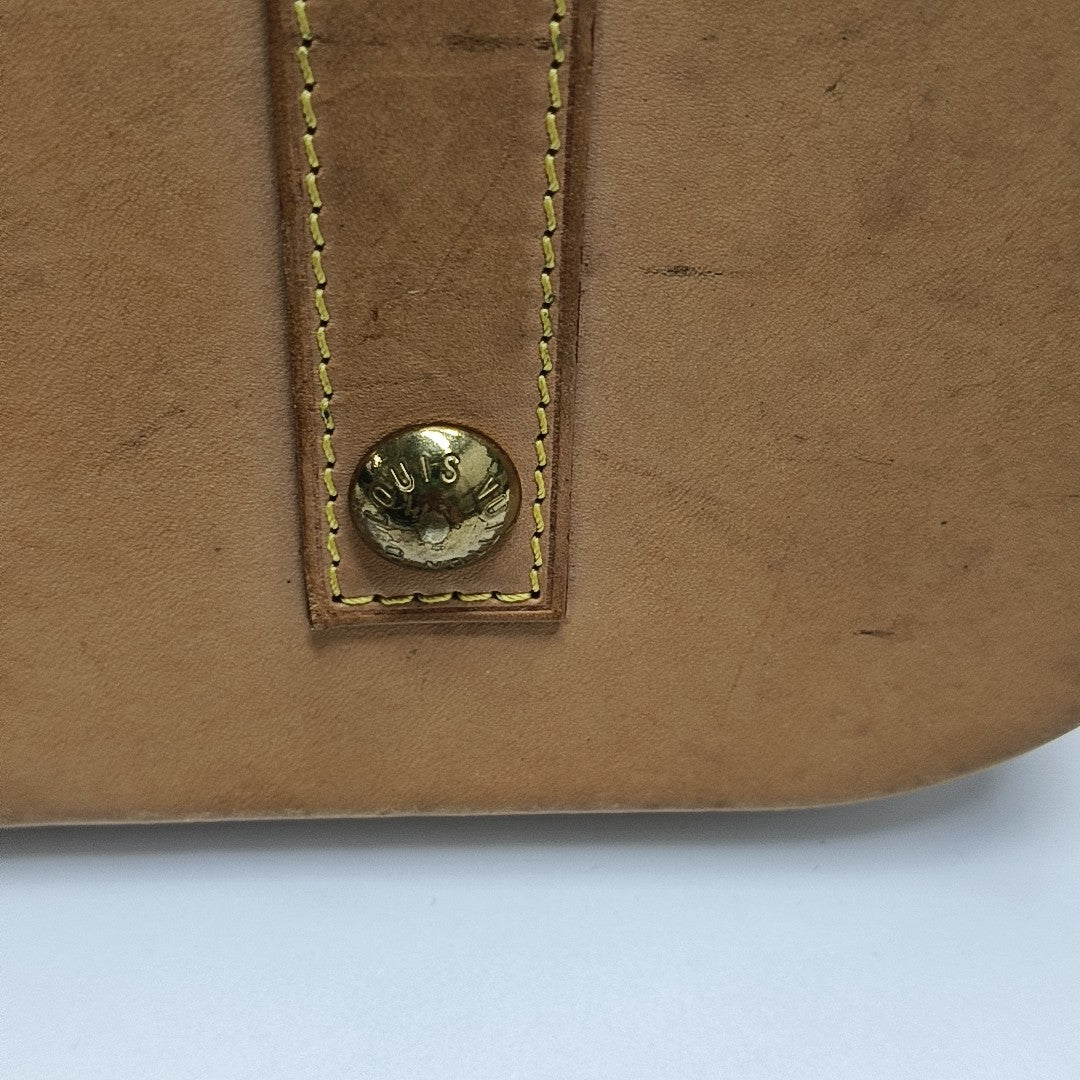 ALMA GM Monogram Coated Canvas Brown