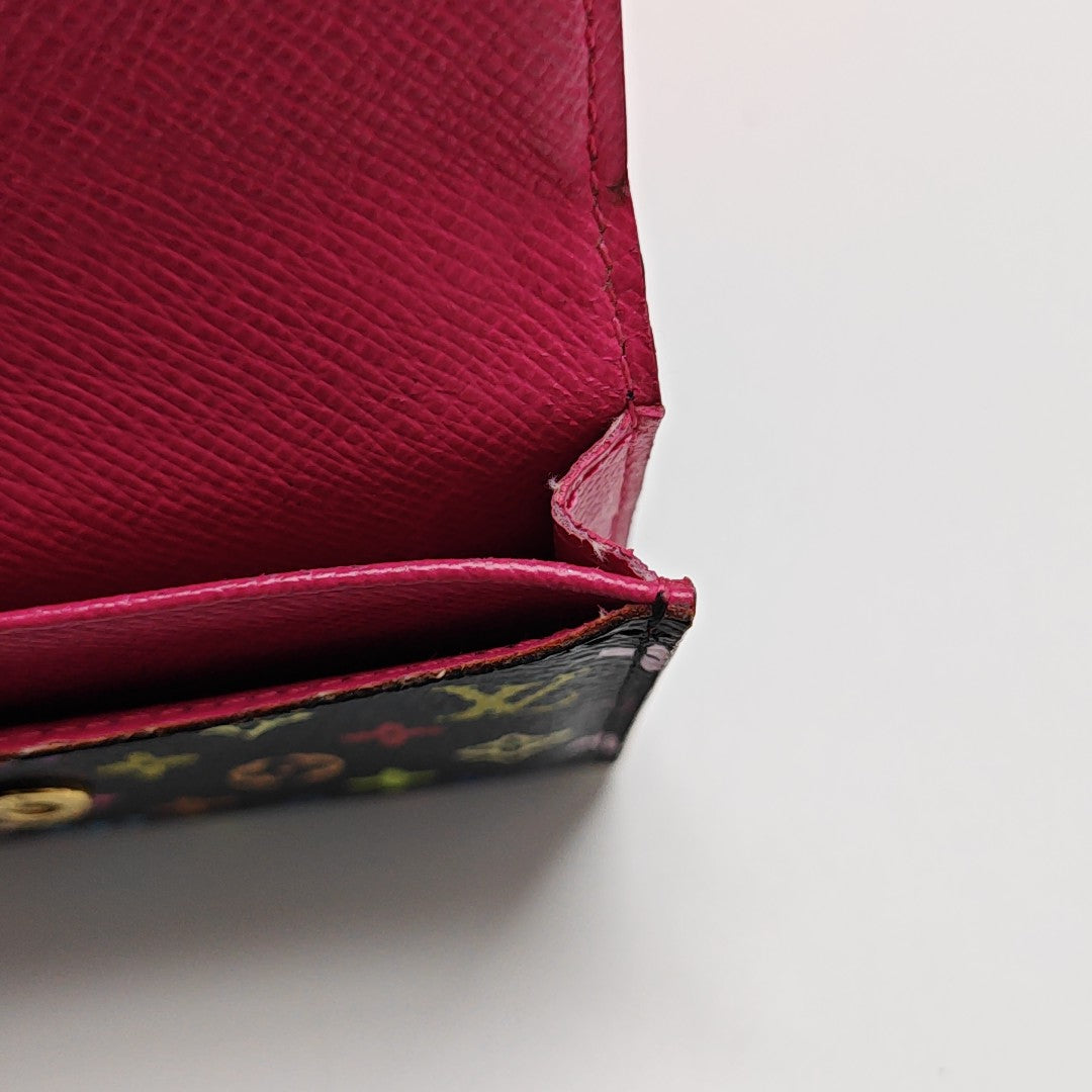 LV × TM ROSALIE Monogram Coated Canvas Black Coin Purse