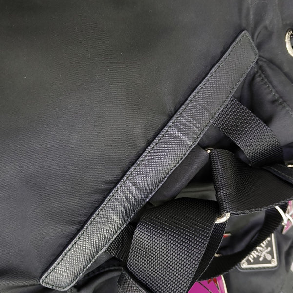 Nylon Backpack Black
