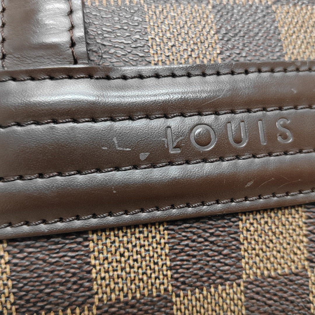 PARIOLI PM Damier Ebene Coated Canvas Brown