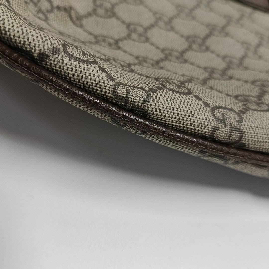 Ophidia Small Monogram Coated Canvas Beige