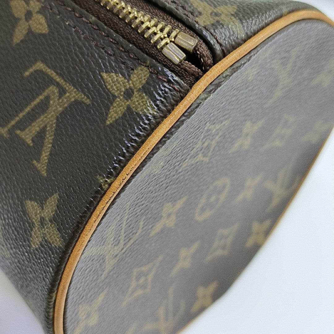 PAPILLON MM Monogram Coated Canvas Brown