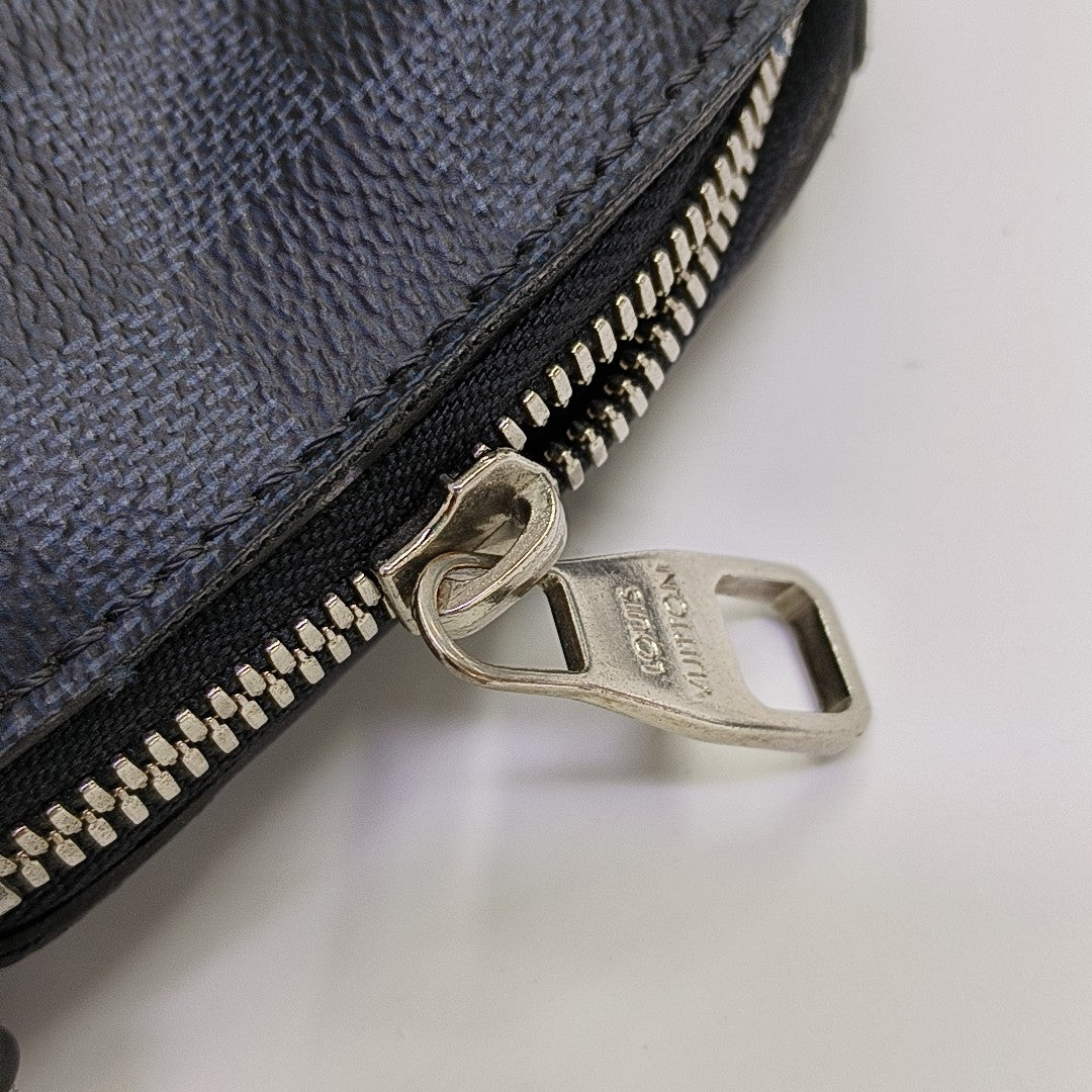 PORTE-DOCUMENTS Damier Coated Canvas Blue