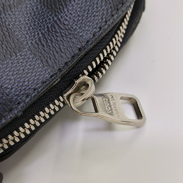 PORTE-DOCUMENTS Damier Coated Canvas Blue