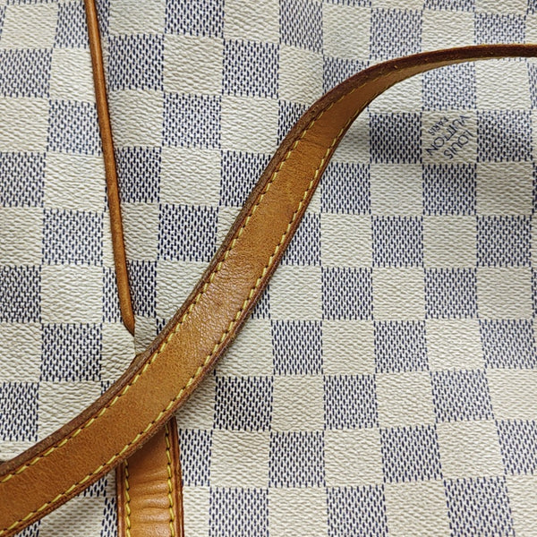 TOTALLY MM Damier Azur Coated Canvas White