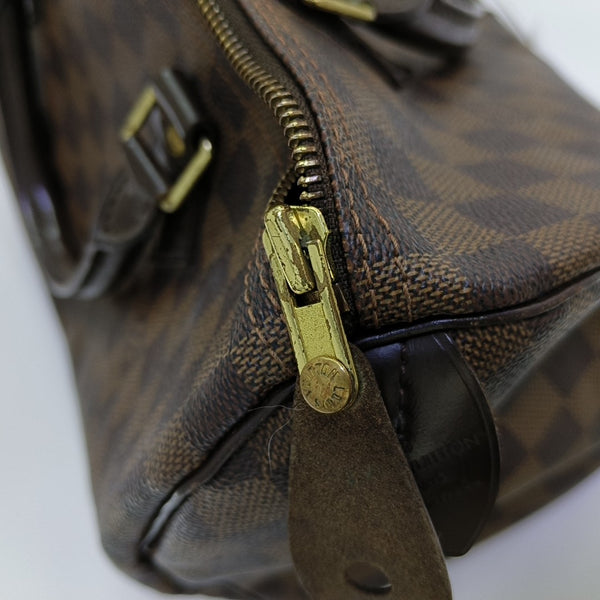SPEEDY 30 Damier Ebene Coated Canvas Brown