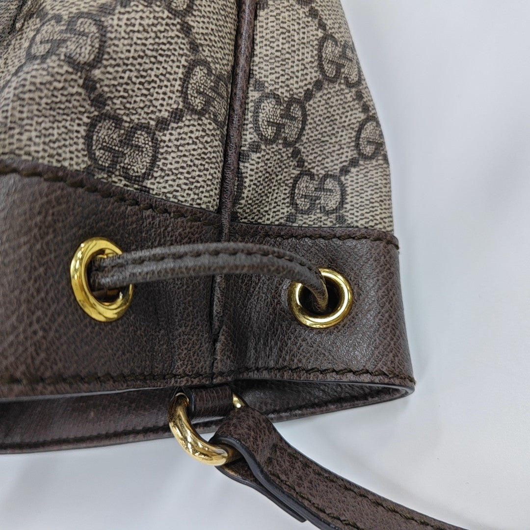 Ophidia Mini Monogram Coated Canvas Beige
