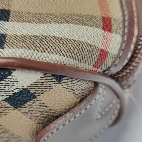 Coated Canvas Top Handle Bag Multicolor