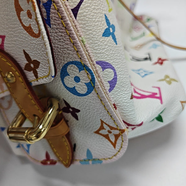 NÉONOÉ MM Monogram Coated Canvas White