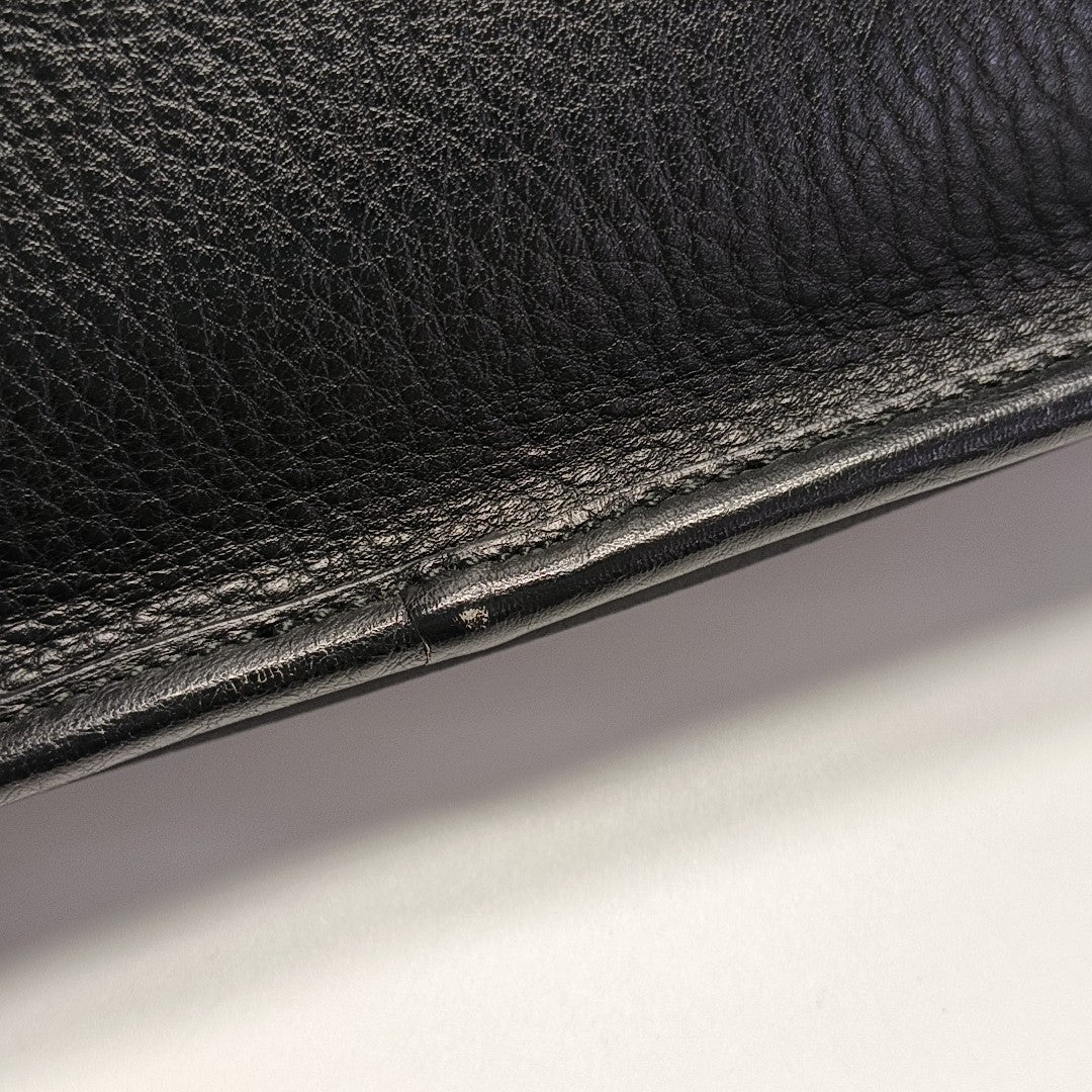 Calfskin Shoulder Bag Black