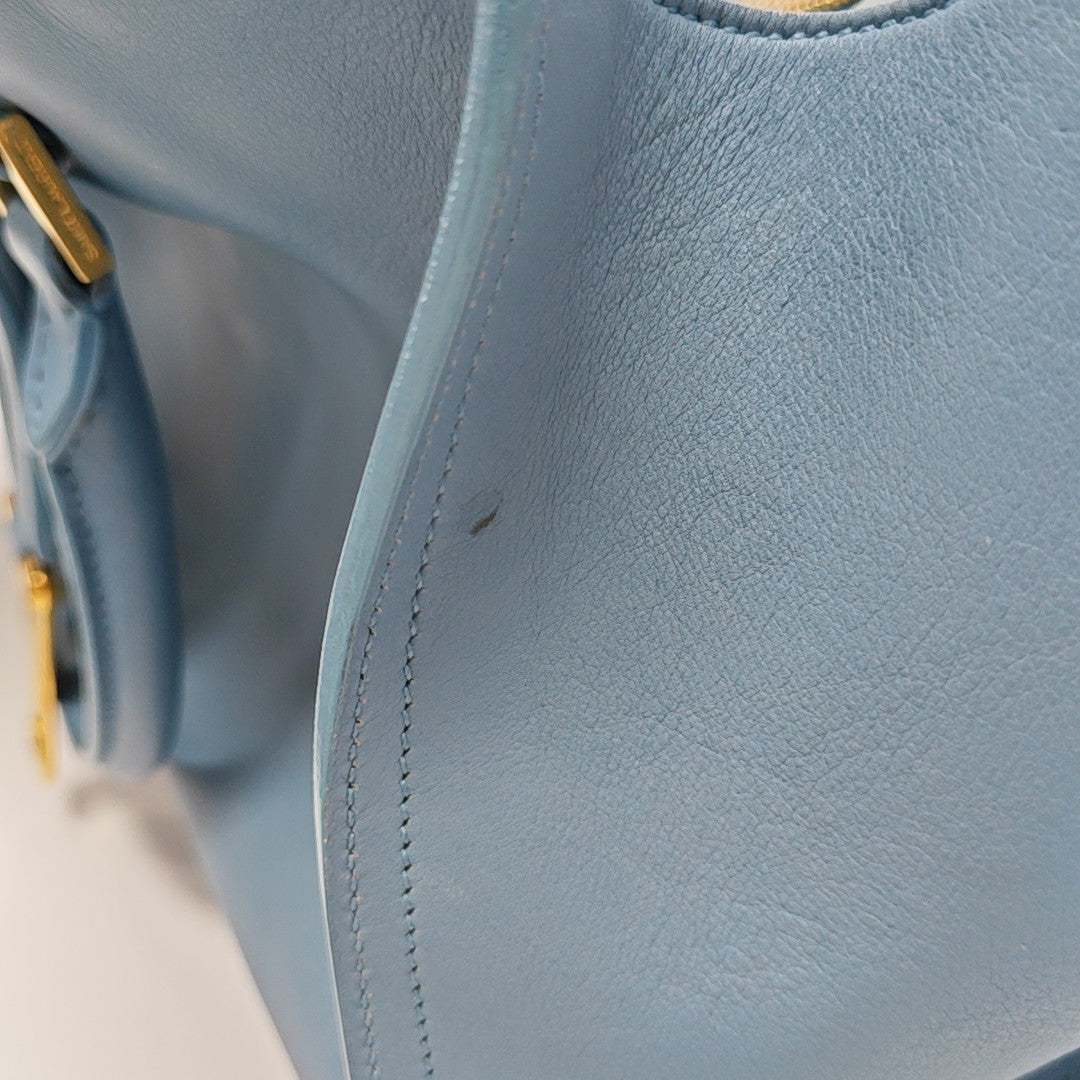 CHYC Y LIGNE Small Calfskin Blue