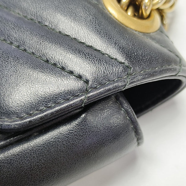 GG Marmont Medium Quilted Calfskin Black