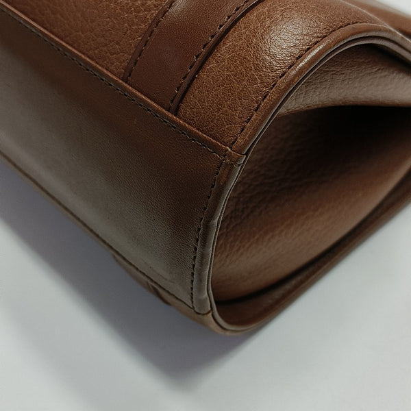 Calfskin Shoulder Bag Brown